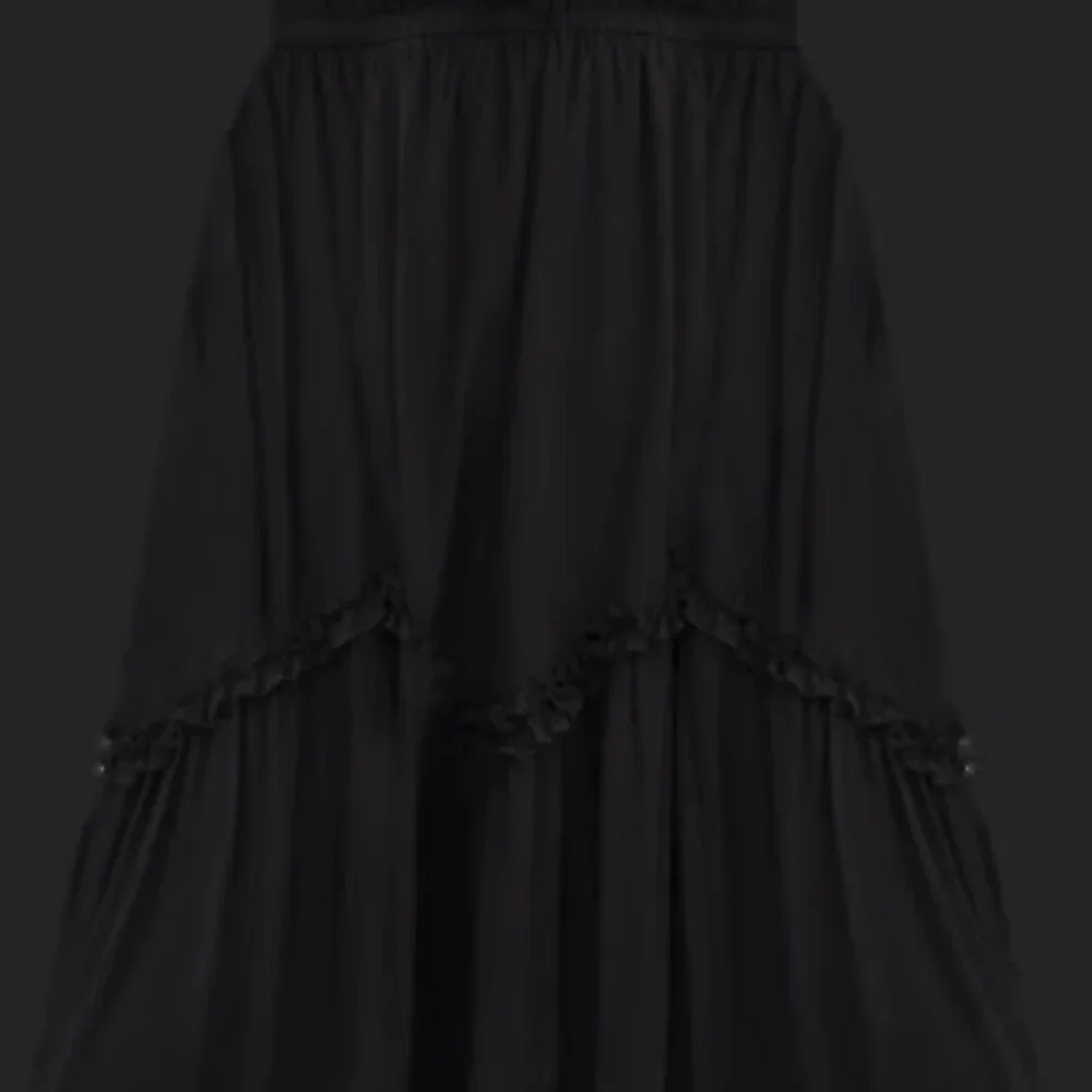 TORRID DEEP BLACK HIGH LOW TIE DETAIL DRESS 2 2X 18 20 - Picture 7 of 7